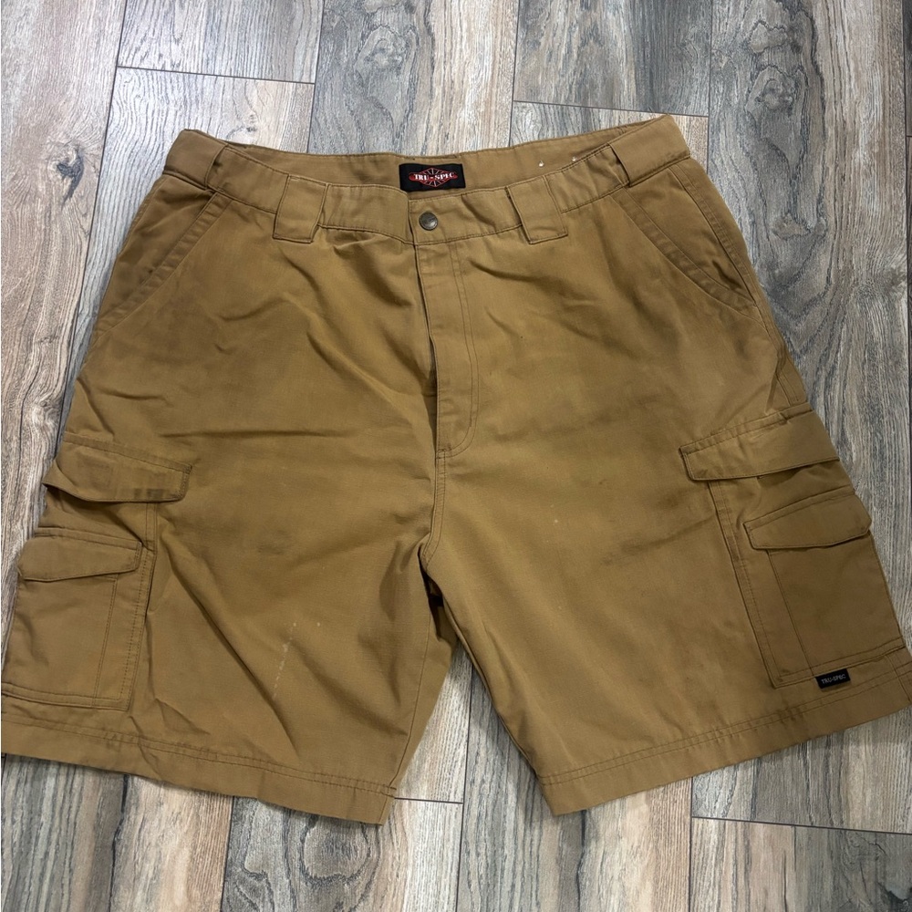 Tru-Spec Men's 24 7 Cargo Shorts Tan Brown Size 40/9 Tactical Utility